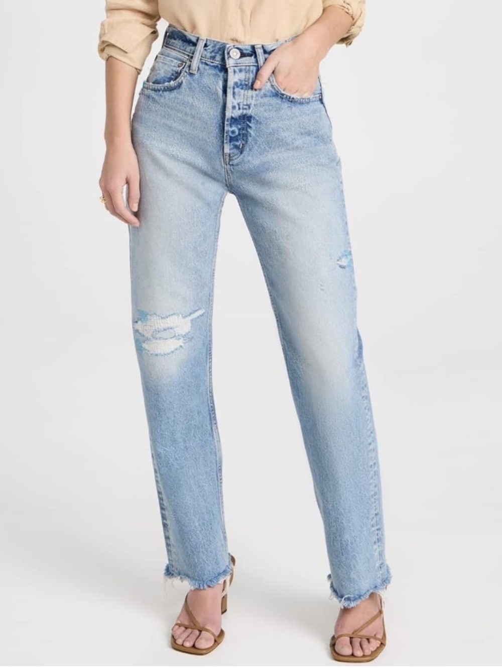 MOUSSY VIntage Amazing High-Rise Slight Bow Brighton Jeans 27 NWT $400!!